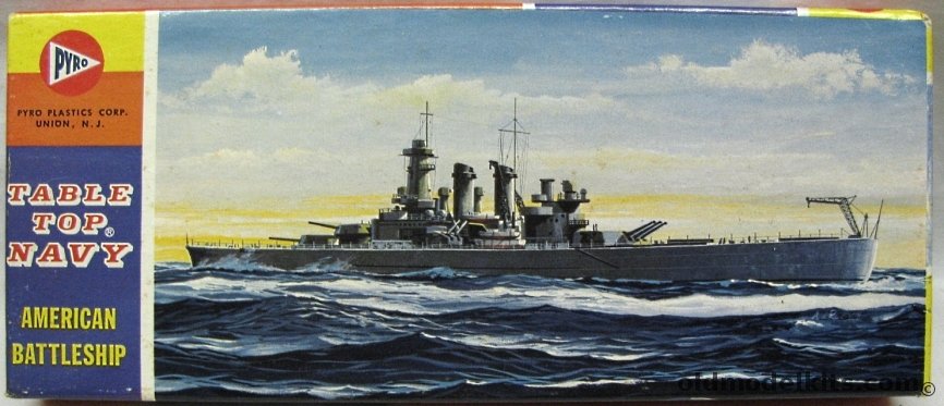 Pyro 1/1200 USS North Carolina Battleship - Table Top Navy, C385-50 plastic model kit